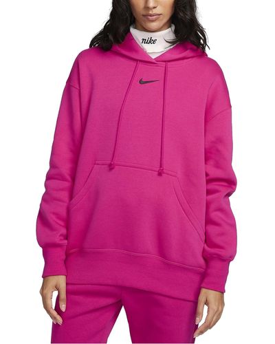Nike Phoenix Hoody Kapuzenpullover - Pink