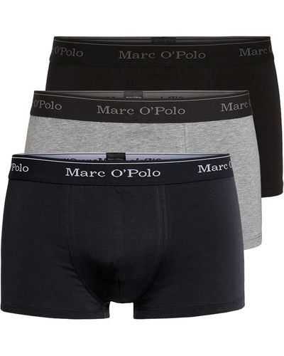 Marc O' Polo Body & Beach Multipack M-Shorts 3-Pack Caleçon Boxeur - Noir
