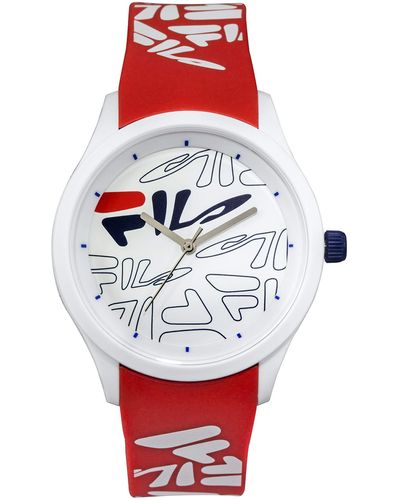 Fila Montre Homme Silicone Rouge 38-129-206 - Rosso
