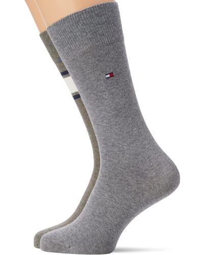 Tommy Hilfiger Mens Multicolor Classic Sock - Grau