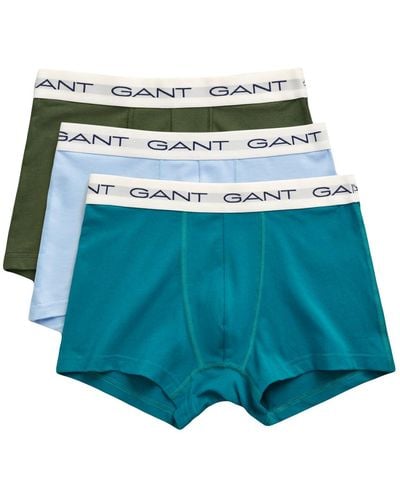 GANT Trunk 3-Pack Boxershorts - Blau