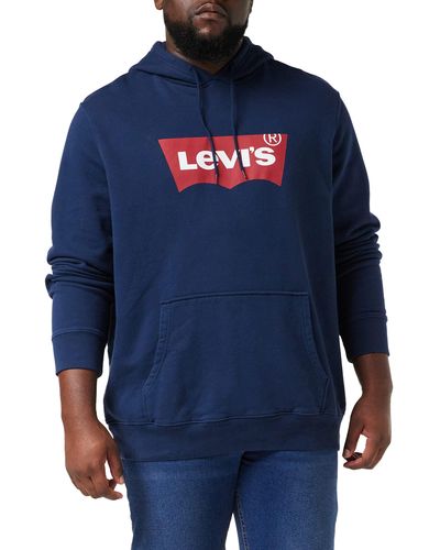 Levi's Big & Tall Graphic Hoodie Batwing Dress - Bleu