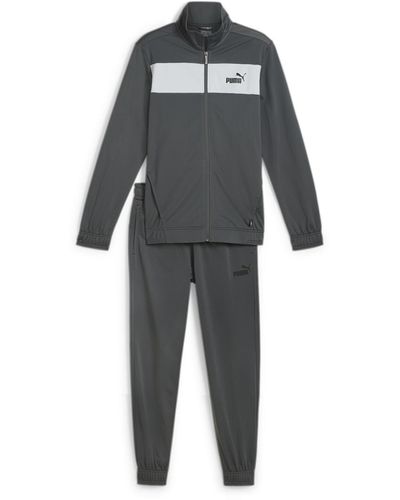 PUMA Poly Suit Cl Trainingsanzug - Grau