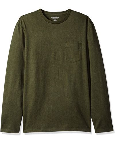 Amazon Essentials Regular-fit Long-sleeve T-shirt - Green