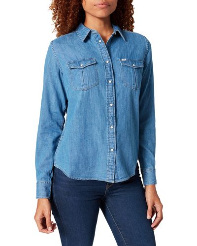 Lee Jeans Regular Western Shirt Camicia - Blu