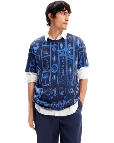 Desigual TS_Harry T-Shirt - Bleu
