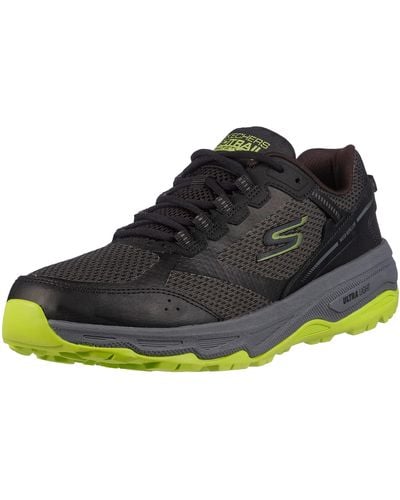 Skechers Performance Running & Hiking Trail Running,black/lime,11 M - Blauw