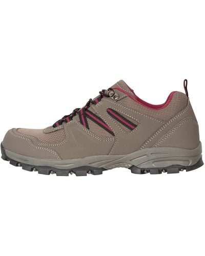 Mountain Warehouse Mcleod Womens Walking Shoes - Lightweight, Warm, Durable, Breathable, Mesh Lining, Sturdy Grip, Rubber - Brown
