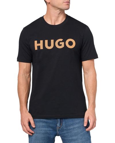 HUGO Print Logo Short Sleeve T-shirt - Black
