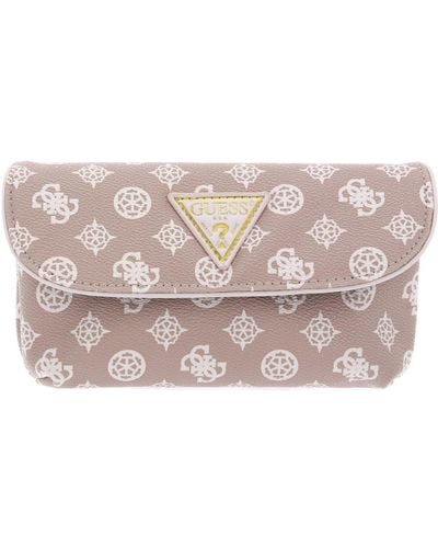 Guess Mildred Cosmetic Bag Nude/blush Multi - Zwart