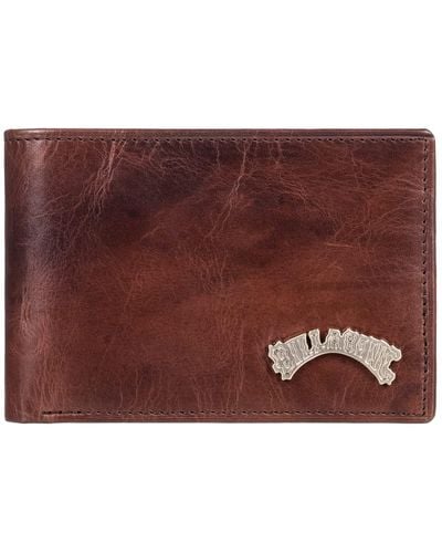 Billabong Arch Leather Wallet - Rosso
