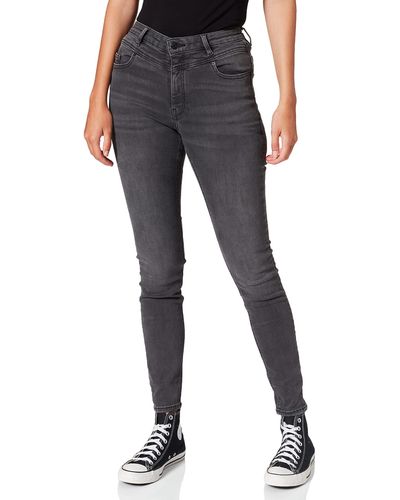 Esprit Skinny Jeans mit hohem Bund - Schwarz