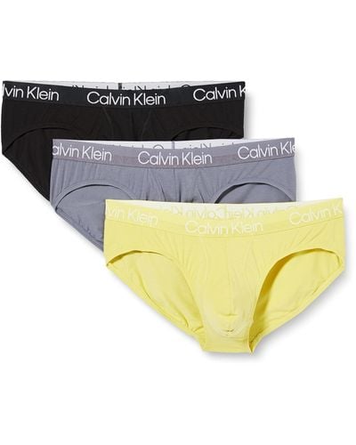Calvin Klein Slip Hipster Uomo Confezione da 3 Cotone Elasticizzato - Multicolore