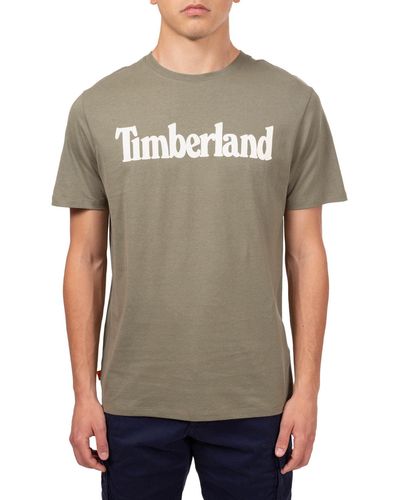 Timberland Shirt uomo con logo lineare - Taglia - Verde