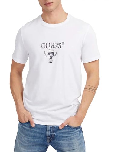 Guess Geo Triangle T-shirt - White