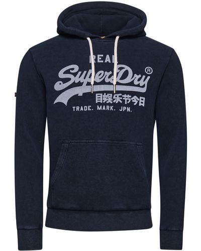 Superdry Sweatshirt Vintage (1-tlg) - Blau