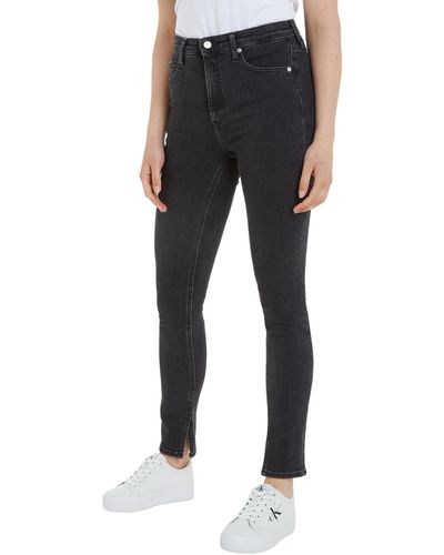 Calvin Klein Jeans High Rise Skinny Fit - Schwarz