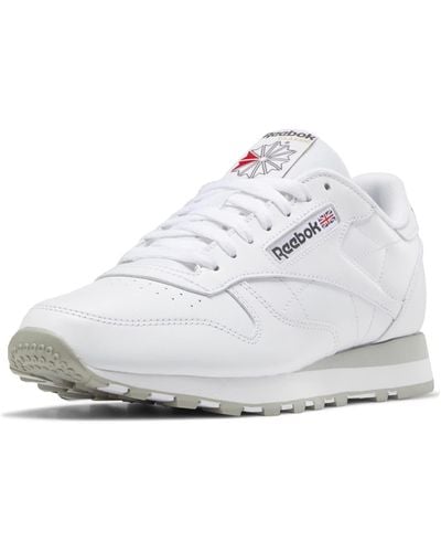 Reebok Klassieke Leren Sneaker Voor - Wit