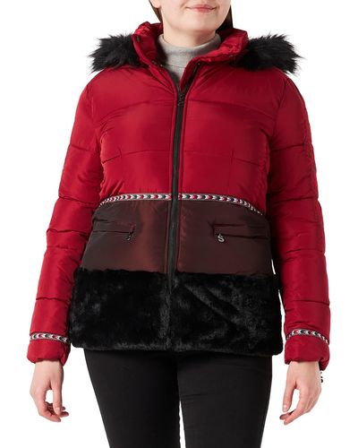 Desigual Piumino Cappotto Corto Donna Padded Sakari 19wwew02 3007 - Rood