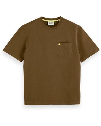 Scotch & Soda Chest Pocket Jersey T-Shirt - Grün