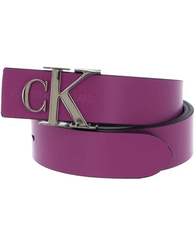 Calvin Klein Logo Belt W80 Vivid Viola - Lila