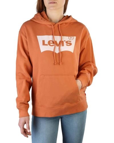Levi's Graphic Standard Hoodie Batwing Autumn Leaf - Orange