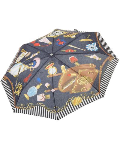 Moschino Damen Regenschirm multicolor - Blau