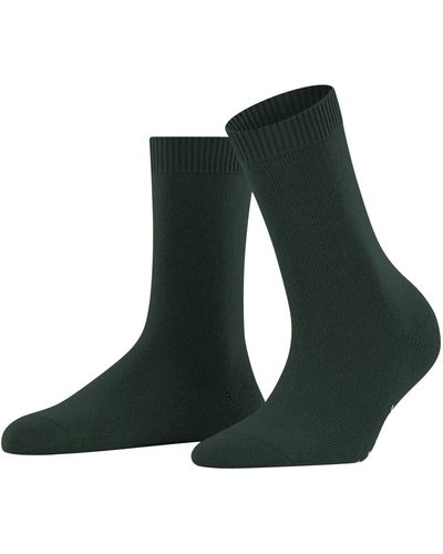 FALKE Socken Cosy Wool W SO Wolle einfarbig 1 Paar - Grün