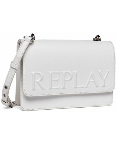 Replay Women's Shoulder Bag Small - White