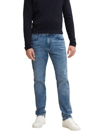 Tom Tailor Josh Regular Slim Jeans mit Freefit®-Stretch - Blau