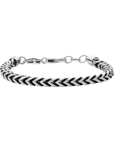 DIESEL Men's Bracelet Stainless Steel One Size 88329708 - Grey