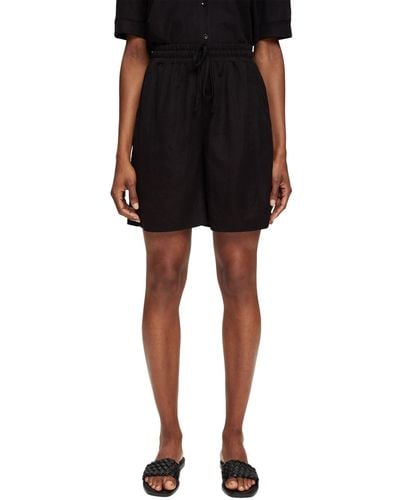 Esprit Bermuda-Shorts aus Feinstrick - Schwarz