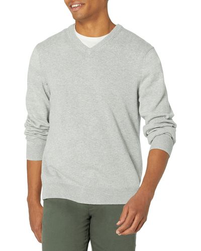 Amazon Essentials V-neck Sweater - Gray