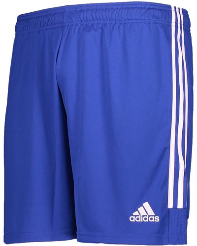 adidas Textiel - Shorts Mitasti19 Custom Short Blauw-wit