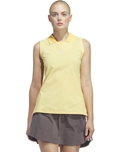 adidas Ultimate365 Twistknit Polo Shirt Golf - Yellow