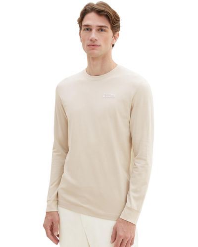 Tom Tailor 1037841 Longsleeve T-Shirt - Natur