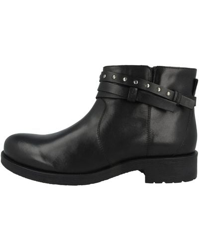 Geox D Rawelle B Ankle Boots - Black