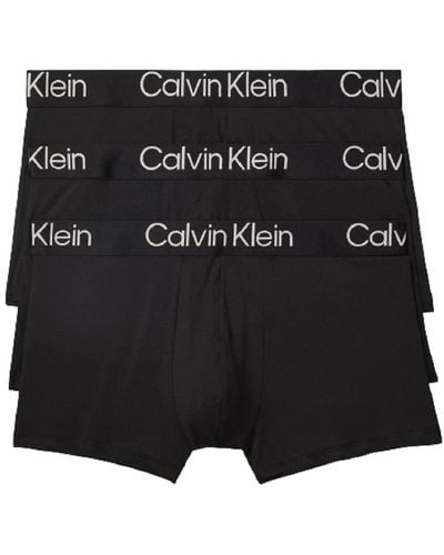 Calvin Klein Ultra Soft Modern Modal 3er-Pack Trunk Badehose - Schwarz