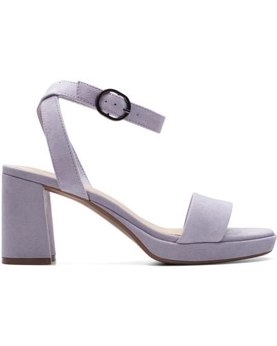 Clarks Ambyrlyn Bay Heeled Sandal - Metallic