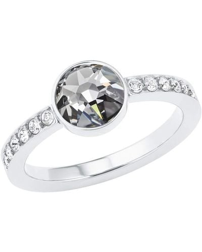 S.oliver Ring für aus Edelstahl mit Kristallen von Swarovski® - Mettallic