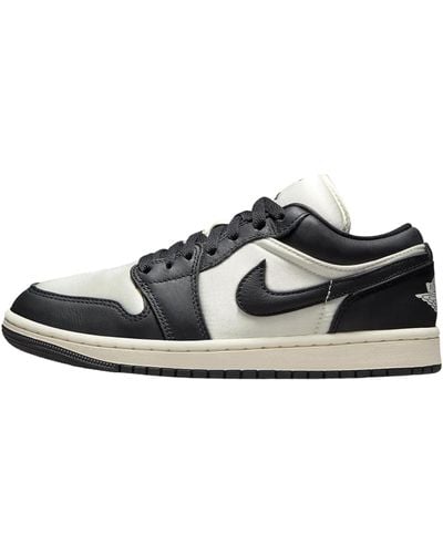Nike Jordan 1 Low Se 'vintage Panda' Zeil/zwart-zeil