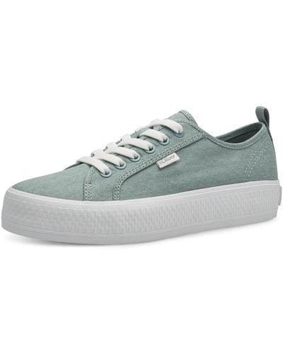 S.oliver Sneaker flach mit dicker Sohle aus Stoff - Grau