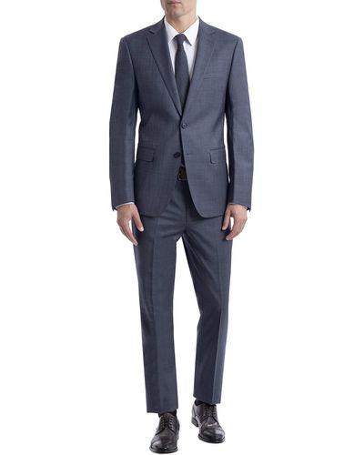 Calvin Klein Slim Fit Separates Business-Anzug Hosen-Set - Blau