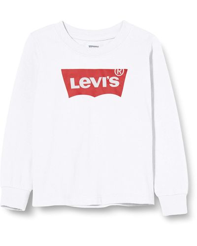 Levi's Lvb L/S Batwing Tee 6e8646 - Bianco