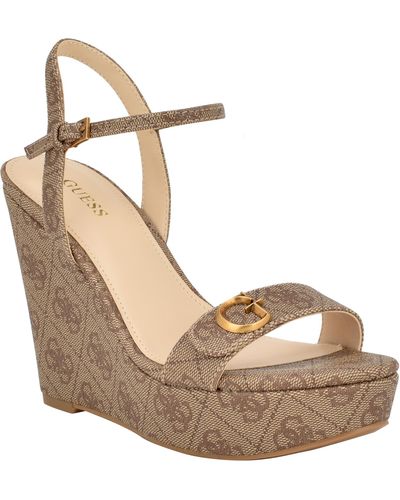 Guess Wedge sandals for Women | Online Sale up to 77% off | Lyst