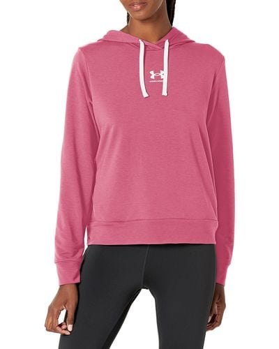 Under Armour S Rival Terry Hoodie, - Pink