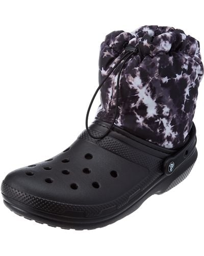 Crocs™ Classic Lined Neo Puff Boot - Negro