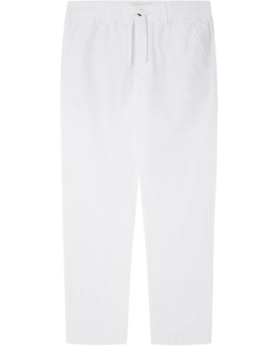Springfield SPRINGFILED Pantalón chino lino - Blanco