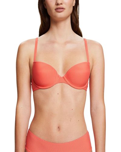 Esprit Soft Stripes Rcsclas.pad Padded Bra - Pink