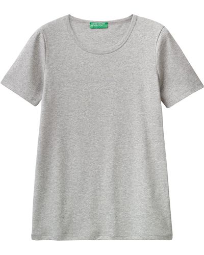 Benetton T-Shirt Pullunder - Weiß